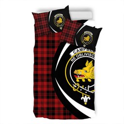 ScotsTee Shop Scottish Campbell of Lochlane Modern 2 Clan Badge Tartan Bedding Set Circle Style