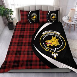 ScotsTee Shop Scottish Campbell of Lochlane Modern 2 Clan Badge Tartan Bedding Set Circle Style