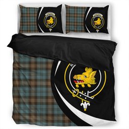 ScotsTee Shop Scottish Campbell of Glenlyon Weathered 2 Clan Badge Tartan Bedding Set Circle Style