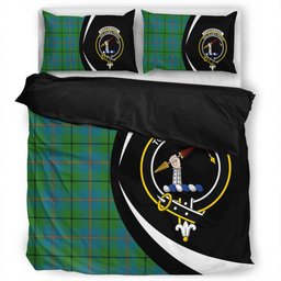 ScotsTee Shop Scottish Carmichael Ancient Clan Badge Tartan Bedding Set Circle Style