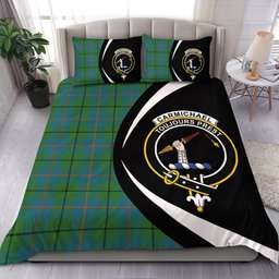 ScotsTee Shop Scottish Carmichael Ancient Clan Badge Tartan Bedding Set Circle Style