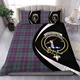 ScotsTee Shop Scottish Carmichael Weathered 2 Clan Badge Tartan Bedding Set Circle Style