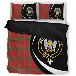 ScotsTee Shop Scottish Carruthers Ancient Clan Badge Tartan Bedding Set Circle Style