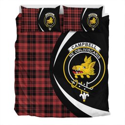 ScotsTee Shop Scottish Campbell of Lochlane Ancient 2 Clan Badge Tartan Bedding Set Circle Style