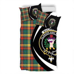 ScotsTee Shop Scottish Buchanan Ancient Clan Badge Tartan Bedding Set Circle Style