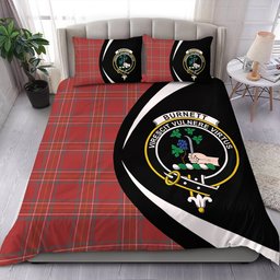 ScotsTee Shop Scottish Burnett of Leys Weathered Clan Badge Tartan Bedding Set Circle Style