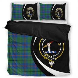 ScotsTee Shop Scottish Carmichael Modern Clan Badge Tartan Bedding Set Circle Style