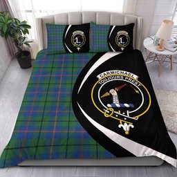 ScotsTee Shop Scottish Carmichael Modern Clan Badge Tartan Bedding Set Circle Style