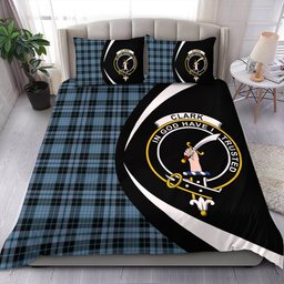 ScotsTee Shop Scottish Clark (Clergy) Ancient Clan Badge Tartan Bedding Set Circle Style