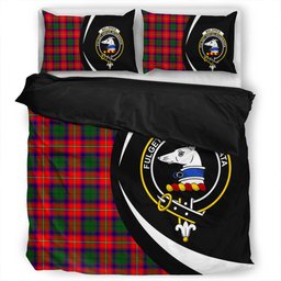 ScotsTee Shop Scottish Belshes Clan Badge Tartan Bedding Set Circle Style
