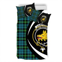 ScotsTee Shop Scottish Campbell of Glenlyon Ancient 2 Clan Badge Tartan Bedding Set Circle Style