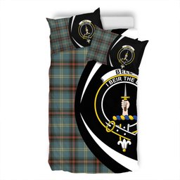 ScotsTee Shop Scottish Bell of the Borders Weathered Clan Badge Tartan Bedding Set Circle Style