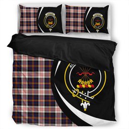 ScotsTee Shop Scottish Cameron of Erracht Dress Modern 2 Clan Badge Tartan Bedding Set Circle Style