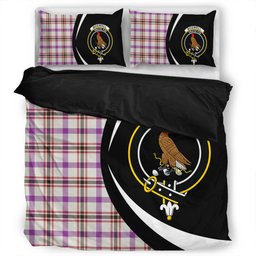 ScotsTee Shop Scottish Boswell Dress Weathered Clan Badge Tartan Bedding Set Circle Style
