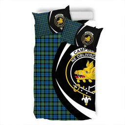 ScotsTee Shop Scottish Campbell of Loudon (Campbell Louden) Ancient 2 Clan Badge Tartan Bedding Set Circle Style
