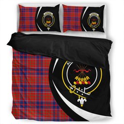 ScotsTee Shop Scottish Cameron of Locheil Modern 2 Clan Badge Tartan Bedding Set Circle Style