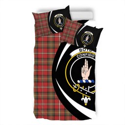 ScotsTee Shop Scottish Boyd Weathered Clan Badge Tartan Bedding Set Circle Style