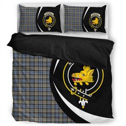 ScotsTee Shop Scottish Campbell of Inveraray Weathered 2 Clan Badge Tartan Bedding Set Circle Style