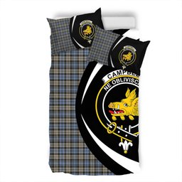 ScotsTee Shop Scottish Campbell of Inveraray Weathered 2 Clan Badge Tartan Bedding Set Circle Style