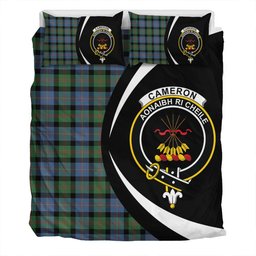 ScotsTee Shop Scottish Cameron of Erracht #3 Ancient 2 Clan Badge Tartan Bedding Set Circle Style