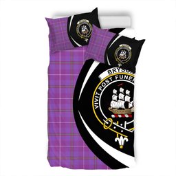 ScotsTee Shop Scottish Bryson Ancient Clan Badge Tartan Bedding Set Circle Style