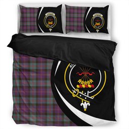 ScotsTee Shop Scottish Cameron of Erracht #3 Weathered 2 Clan Badge Tartan Bedding Set Circle Style
