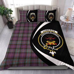 ScotsTee Shop Scottish Cameron of Erracht #3 Weathered 2 Clan Badge Tartan Bedding Set Circle Style