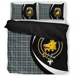 ScotsTee Shop Scottish Campbell of Inveraray Ancient 2 Clan Badge Tartan Bedding Set Circle Style