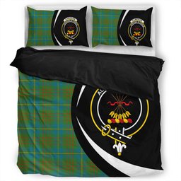 ScotsTee Shop Scottish Cameron of Lochiel Hunting Ancient 2 Clan Badge Tartan Bedding Set Circle Style