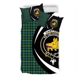 ScotsTee Shop Scottish Campbell of Argyll Ancient 2 Clan Badge Tartan Bedding Set Circle Style