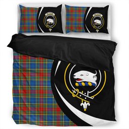 ScotsTee Shop Scottish Bethune Modern Clan Badge Tartan Bedding Set Circle Style
