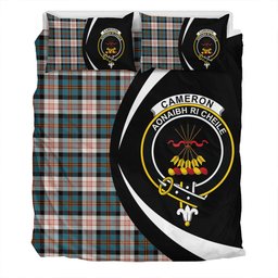 ScotsTee Shop Scottish Cameron of Erracht Dress Ancient 2 Clan Badge Tartan Bedding Set Circle Style