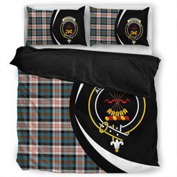 ScotsTee Shop Scottish Cameron of Erracht Dress Ancient 2 Clan Badge Tartan Bedding Set Circle Style