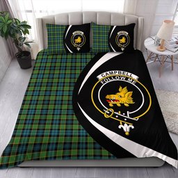 ScotsTee Shop Scottish Campbell of Breadalbane Ancient 2 Clan Badge Tartan Bedding Set Circle Style