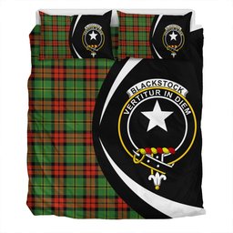 ScotsTee Shop Scottish Blackstock Hunting Ancient Clan Badge Tartan Bedding Set Circle Style