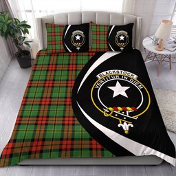 ScotsTee Shop Scottish Blackstock Hunting Ancient Clan Badge Tartan Bedding Set Circle Style