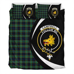 ScotsTee Shop Scottish Campbell of Breadalbane Modern 2 Clan Badge Tartan Bedding Set Circle Style