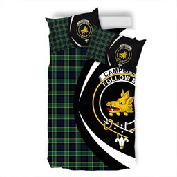ScotsTee Shop Scottish Campbell of Breadalbane Modern 2 Clan Badge Tartan Bedding Set Circle Style