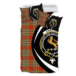 ScotsTee Shop Scottish Chattan Ancient Clan Badge Tartan Bedding Set Circle Style