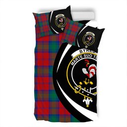 ScotsTee Shop Scottish Byres Clan Badge Tartan Bedding Set Circle Style