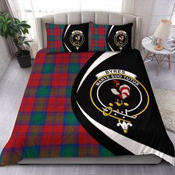 ScotsTee Shop Scottish Byres Clan Badge Tartan Bedding Set Circle Style