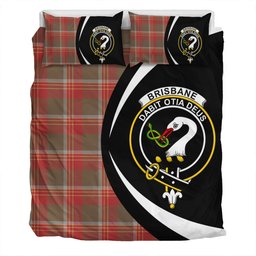 ScotsTee Shop Scottish Brisbane Weathered Clan Badge Tartan Bedding Set Circle Style