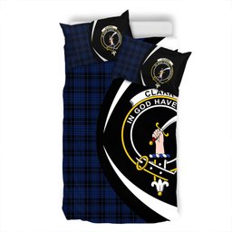 ScotsTee Shop Scottish Clark (Clergy) Modern Clan Badge Tartan Bedding Set Circle Style