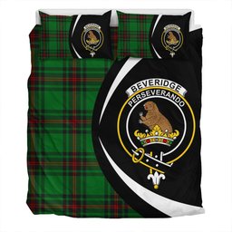 ScotsTee Shop Scottish Beveridge Clan Badge Tartan Bedding Set Circle Style