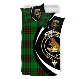 ScotsTee Shop Scottish Beveridge Clan Badge Tartan Bedding Set Circle Style