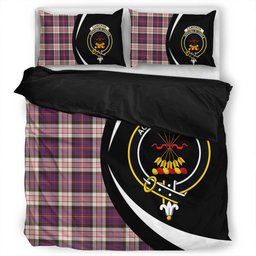ScotsTee Shop Scottish Cameron of Erracht Dress #2 Weathered 2 Clan Badge Tartan Bedding Set Circle Style