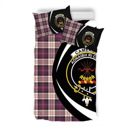 ScotsTee Shop Scottish Cameron of Erracht Dress #2 Weathered 2 Clan Badge Tartan Bedding Set Circle Style