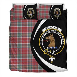 ScotsTee Shop Scottish Blackie Weathered Clan Badge Tartan Bedding Set Circle Style