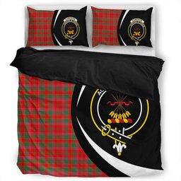 ScotsTee Shop Scottish Cameron of Lochiel #2 Modern 2 Clan Badge Tartan Bedding Set Circle Style