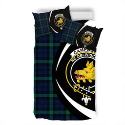 ScotsTee Shop Scottish Campbell of Glenlyon Modern 2 Clan Badge Tartan Bedding Set Circle Style